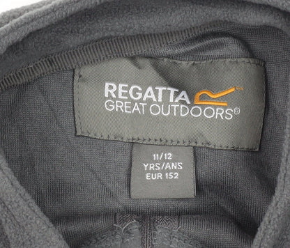 Regatta Boys' Grey Fleece 1/4 Zip Sweatshirt 11-12 Years