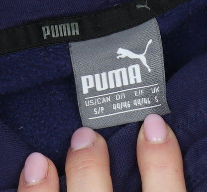 Mens UK Size S PUMA Blue Pullover Hoodie