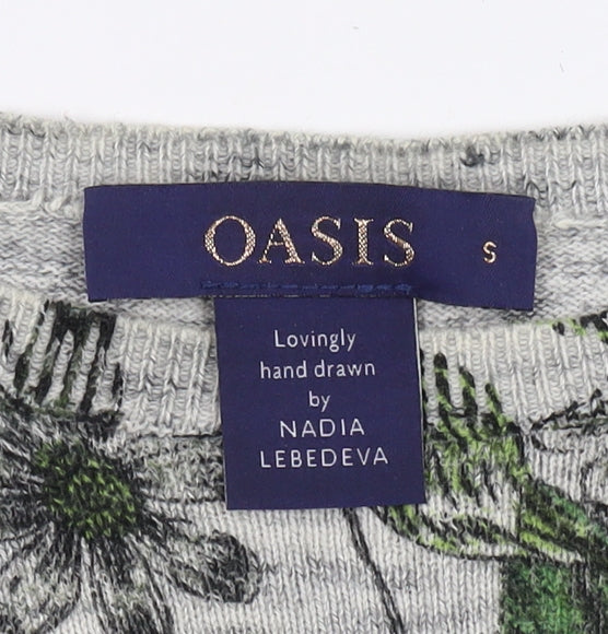 Womens UK Size S Oasis Multicoloured Pullover Jumper
