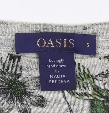 Womens UK Size S Oasis Multicoloured Pullover Jumper