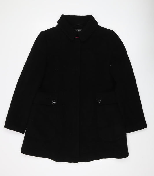 Alex & Co. Women's Black Wool Coat Size 14 Overcoat