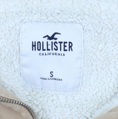 Hollister Women's Beige S Full Zip Hoodie