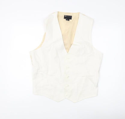 ASOS Men's Ivory Regular Fit Suit Waistcoat 46R