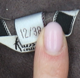 Klass Women's Brown Wool Coat - Size 12, Double-Breasted