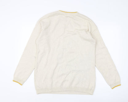 Smiley World Boys Beige Jumper, 16 Years, Fun Graphic Print
