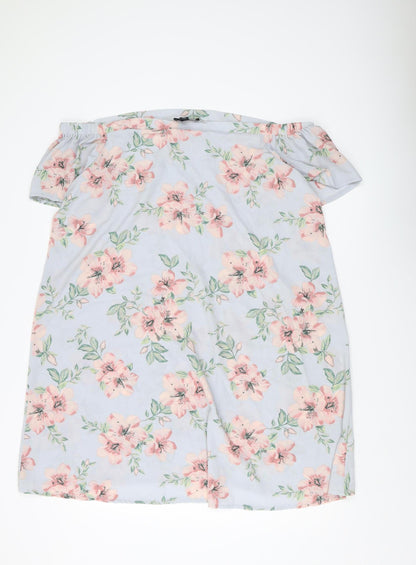 New Look Women's Floral Off Shoulder Dress - Size 20