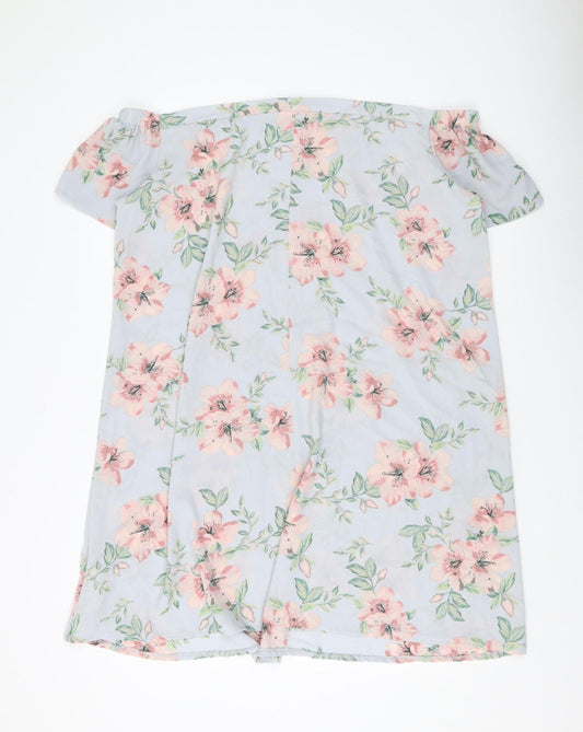 New Look Women's Floral Off Shoulder Dress - Size 20