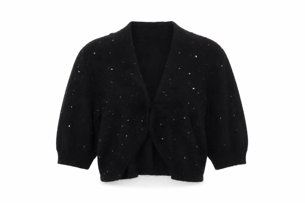 Womens UK Size 14 Marks and Spencer Black Cardigan Jumper