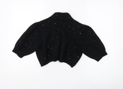 Womens UK Size 14 Marks and Spencer Black Cardigan Jumper