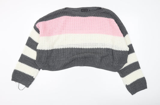 Womens UK Size 10 PRETTYLITTLETHING Multicoloured Pullover Jumper