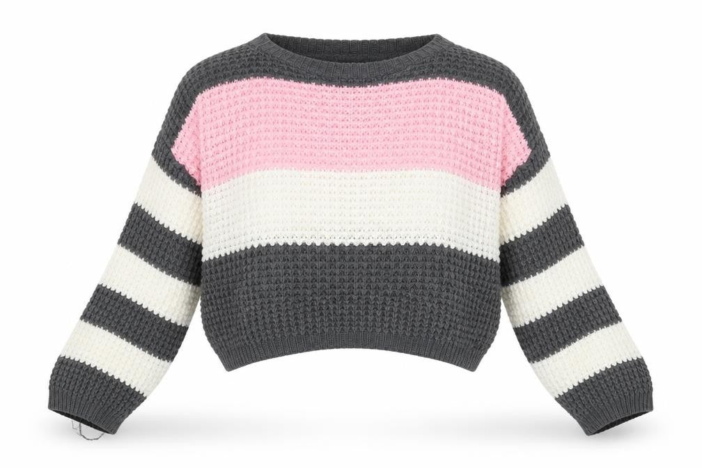 Womens UK Size 10 PRETTYLITTLETHING Multicoloured Pullover Jumper