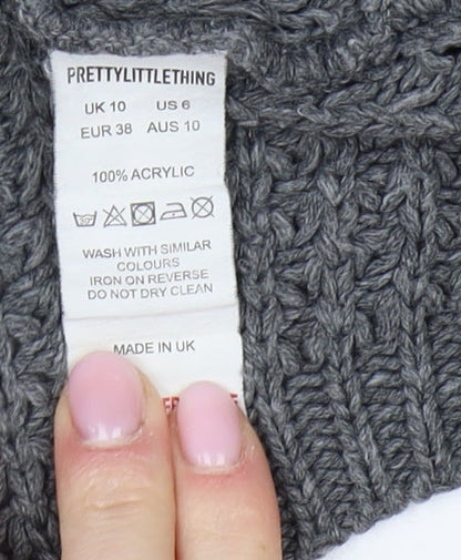 Womens UK Size 10 PRETTYLITTLETHING Multicoloured Pullover Jumper