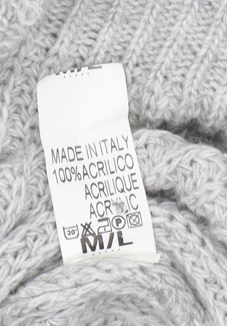 Womens UK Size M/L Cameo Rose Grey Pullover Jumper