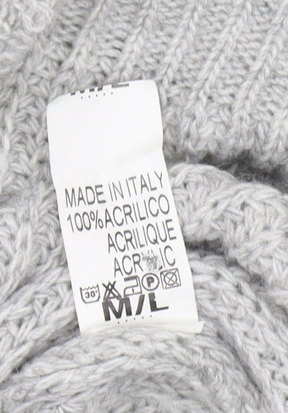 Womens UK Size M/L Cameo Rose Grey Pullover Jumper