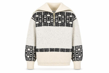 Womens UK Size XS River Island Ivory Full Zip Jumper