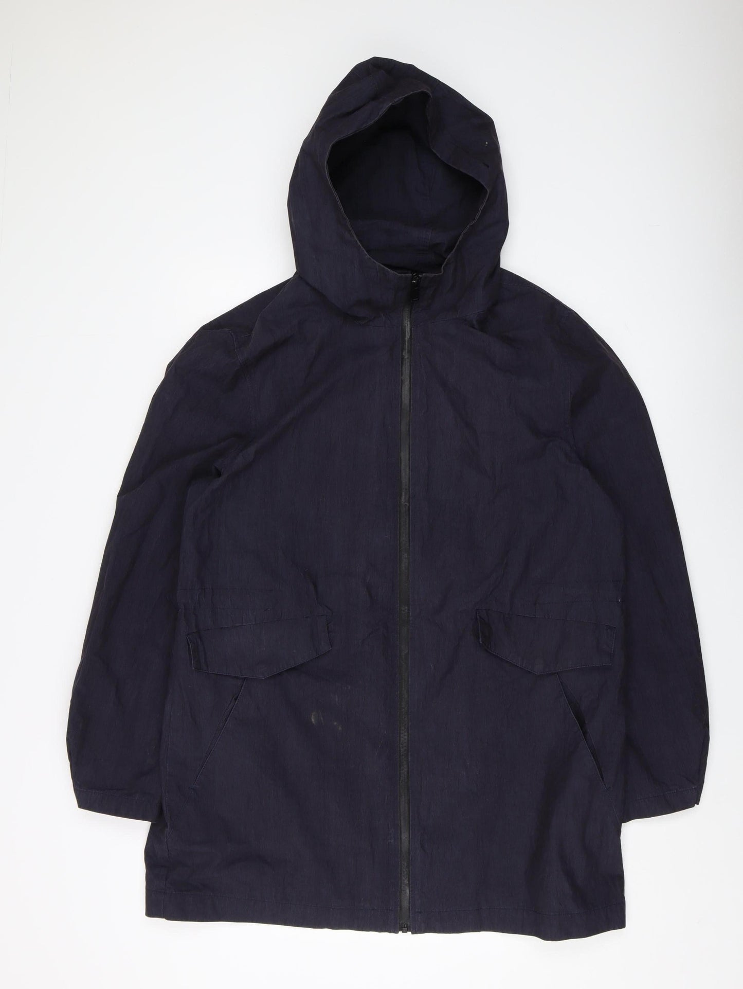 NōMe Unisex Black Parka Jacket 2XL Hooded Casual