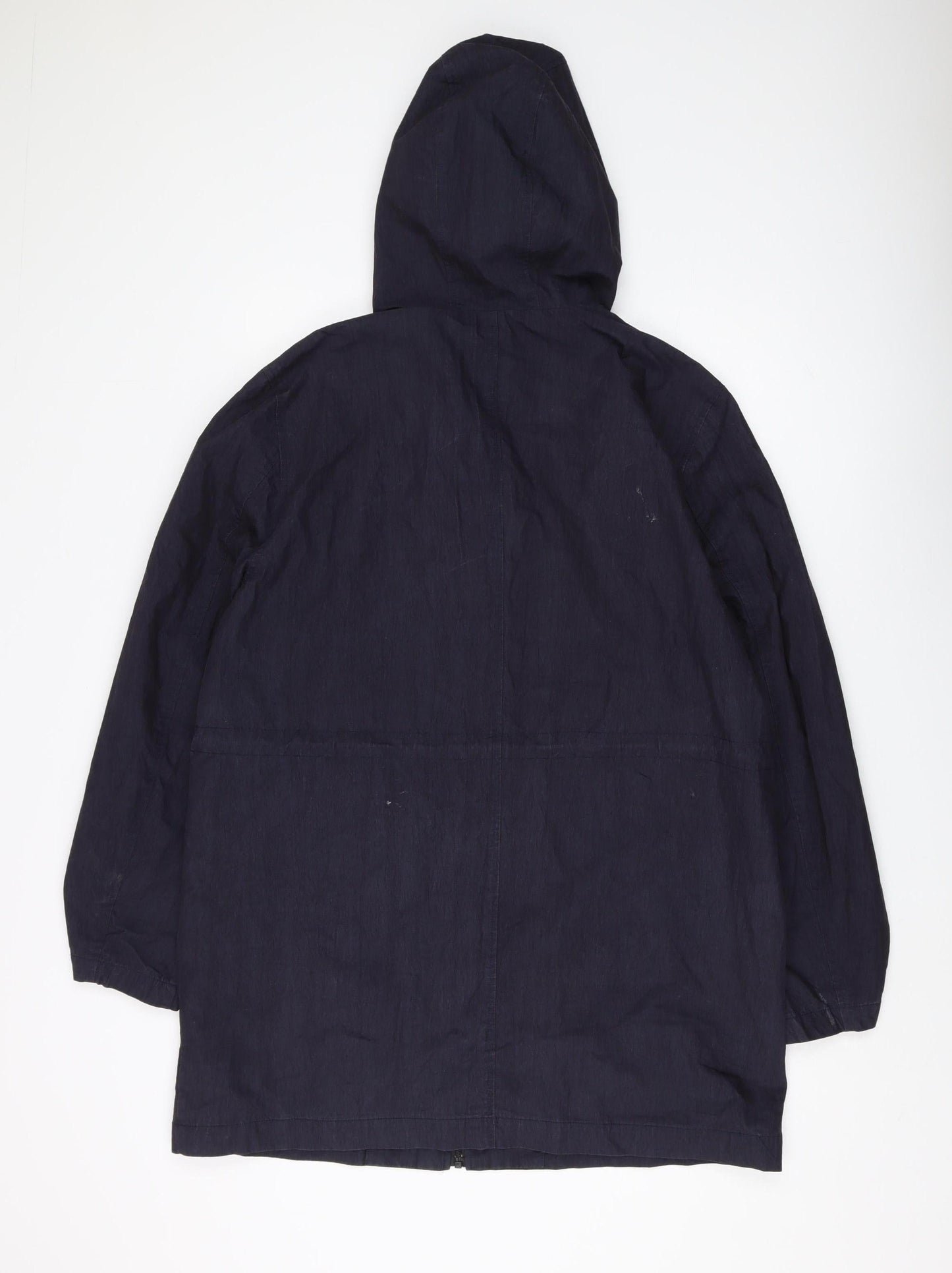 NōMe Unisex Black Parka Jacket 2XL Hooded Casual