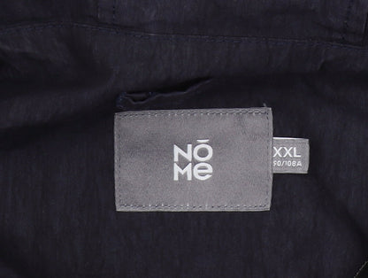 NōMe Unisex Black Parka Jacket 2XL Hooded Casual