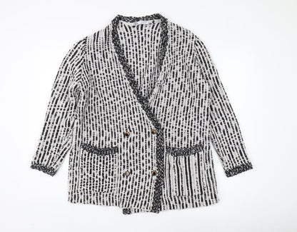 Womens UK Size S Zara Multicoloured Cardigan Jumper