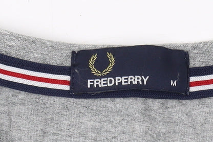 Mens UK Size M Fred Perry Grey  T-Shirt