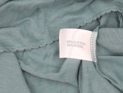 Womens UK Size XL KEW Green Wrap Blouse