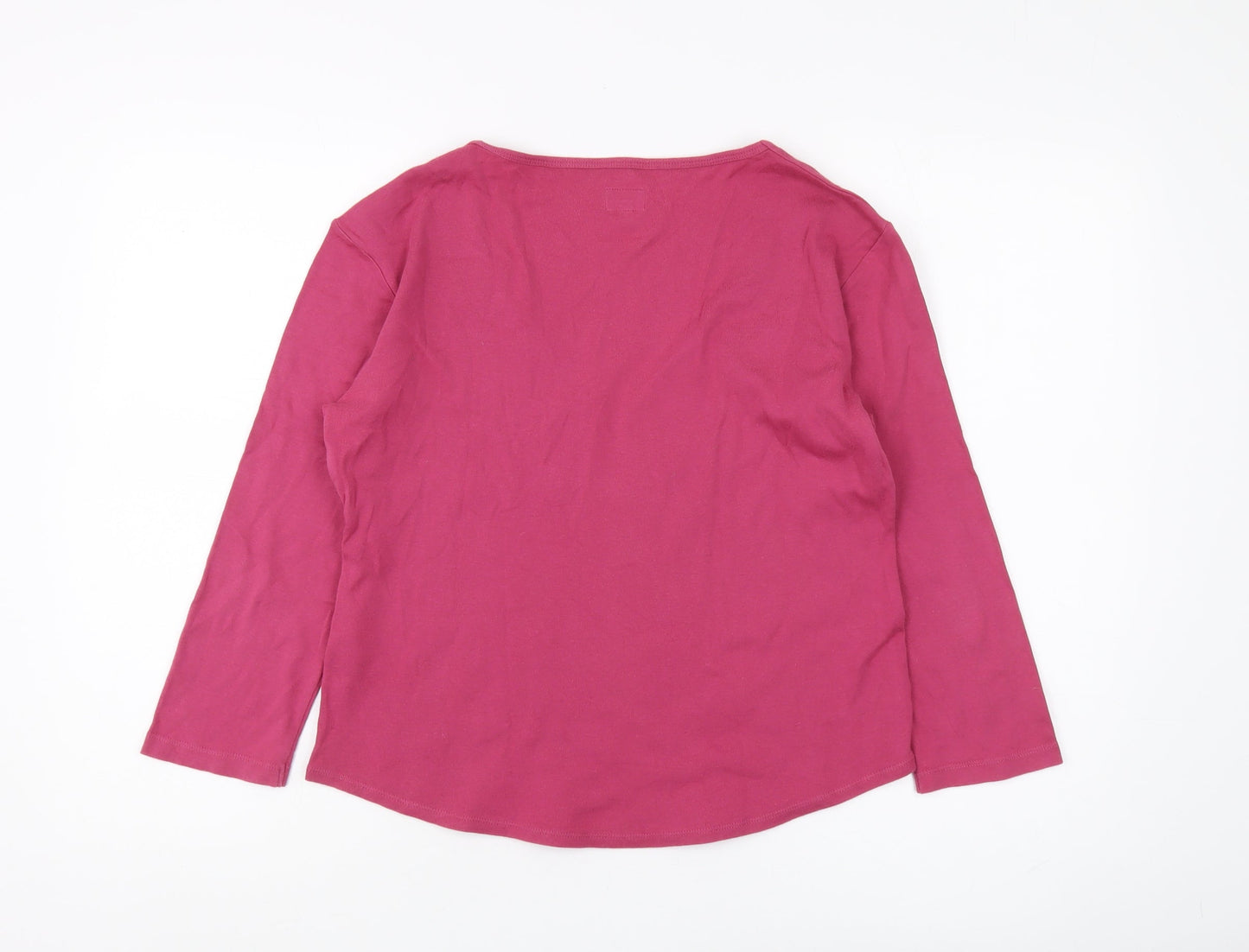 Womens UK Size XL KEW Pink Basic T-Shirt