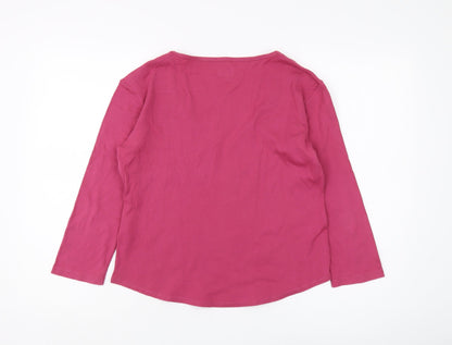 Womens UK Size XL KEW Pink Basic T-Shirt