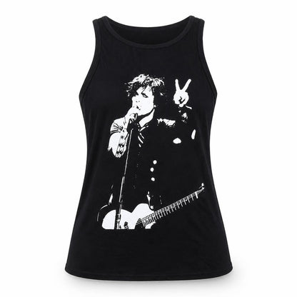 Death Kitty Women's Black Tank Top Size 12, Music Theme
