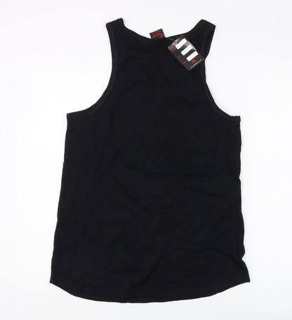 Death Kitty Women's Black Tank Top Size 12, Music Theme