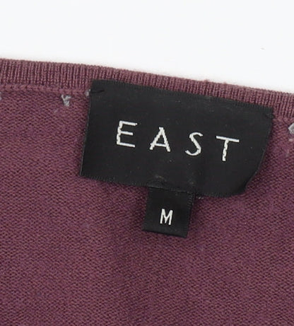 East Women's Purple V-Neck Pullover Jumper - M