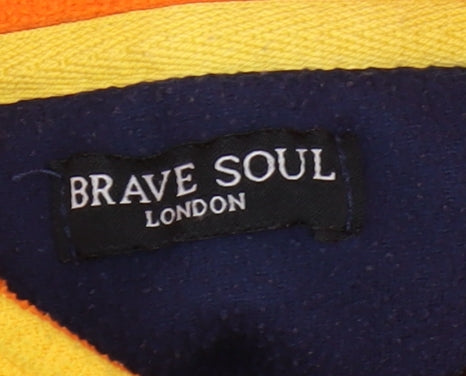 Mens UK Size L Brave Soul Multicoloured Pullover Sweatshirt