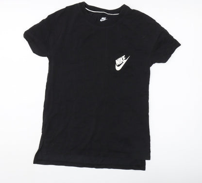 Unisex Adults UK Size XS Nike Black Basic T-Shirt