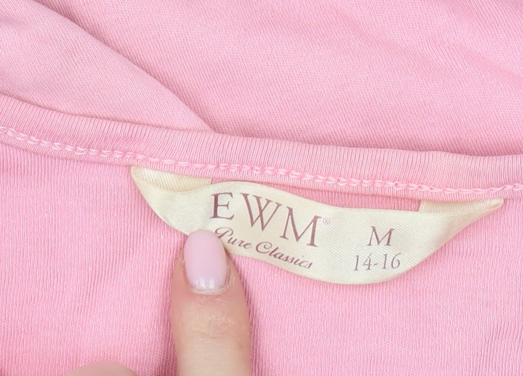 Womens UK Size M EWM Pink  T-Shirt