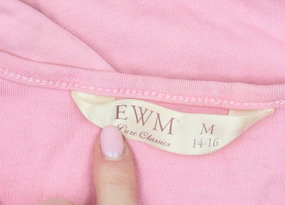 Womens UK Size M EWM Pink  T-Shirt