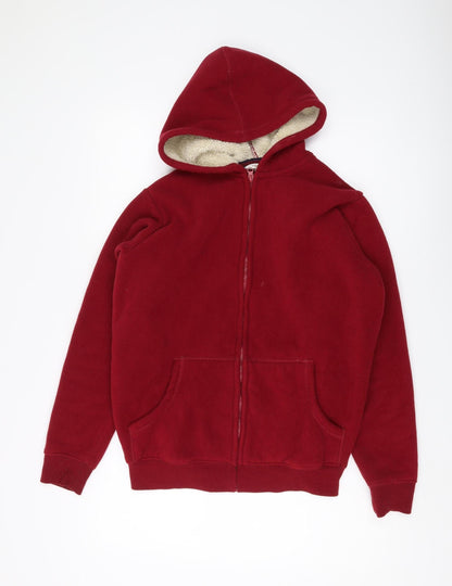 Mens UK Size S Cotton Traders Red Puffer Jacket