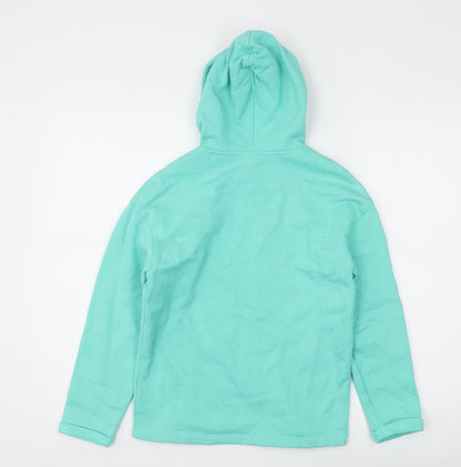 Baleno Girls Green Pullover Hoodie - Heart Graphic, Size 22
