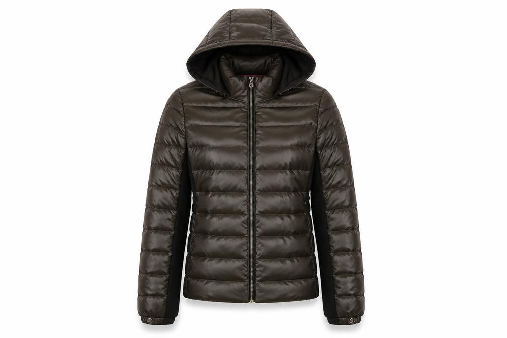 Womens UK Size M Steve Madden Brown Puffer Jacket