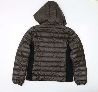 Womens UK Size M Steve Madden Brown Puffer Jacket