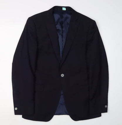 Mens UK Size 41 T.M.Lewin Regular Blue Suit Jacket