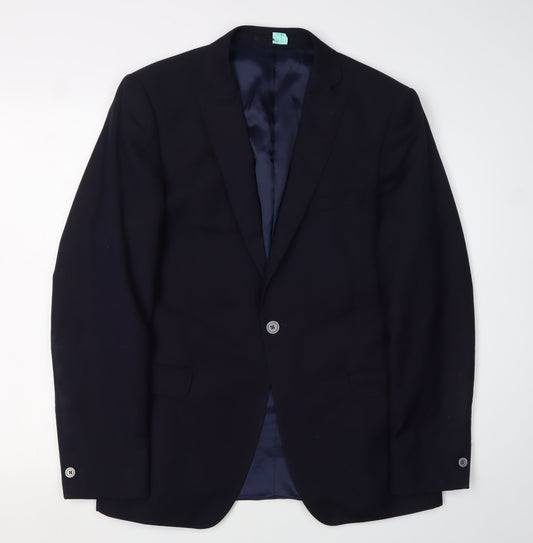 Mens UK Size 41 T.M.Lewin Regular Blue Suit Jacket