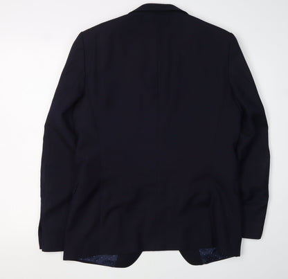 Mens UK Size 41 T.M.Lewin Regular Blue Suit Jacket