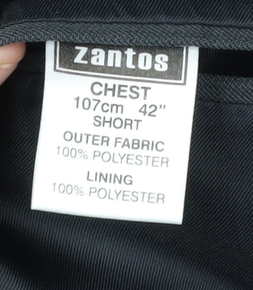 Mens UK Size 42 Zantos Regular Grey Suit Jacket