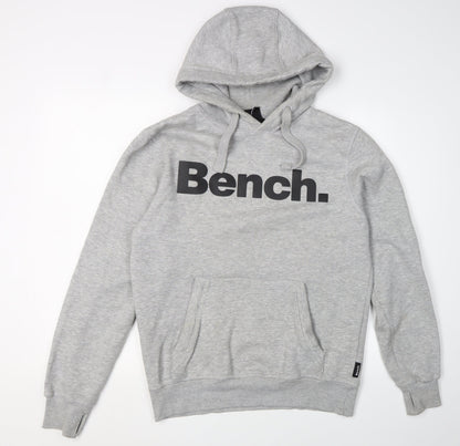 Mens UK Size M Bench Grey Pullover Hoodie