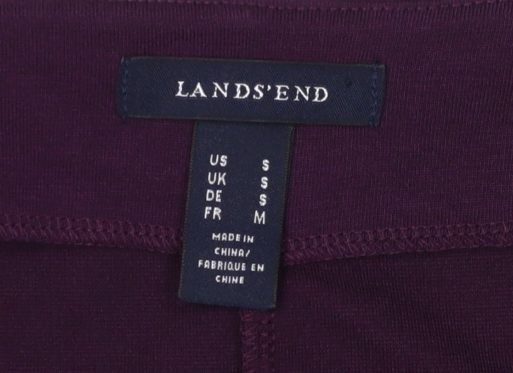 Lands' End Women's Purple A-Line Dress S Casual