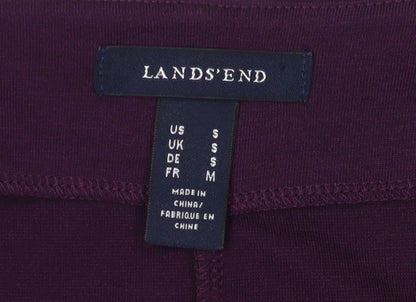 Lands' End Women's Purple A-Line Dress S Casual