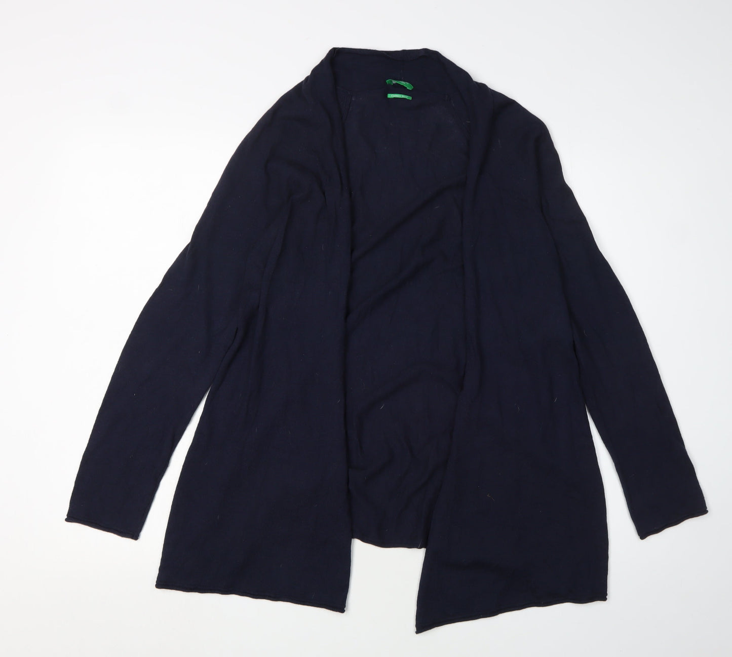 Womens UK Size S United Colors of Benetton Blue Cardigan Jumper