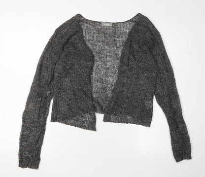 Wallis Women's Grey Cardigan, Size 14, Mohair Blend