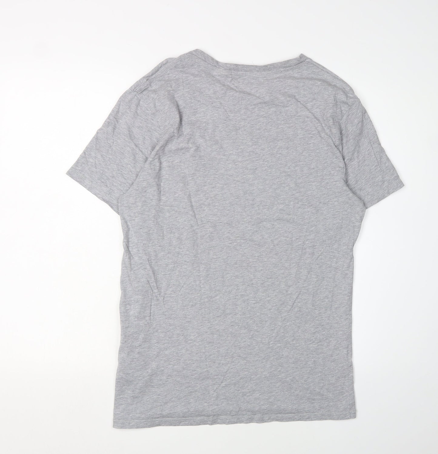 Levi's Men's Grey Graphic Print T-Shirt, Medium, Crew Neck