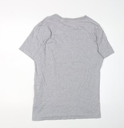 Levi's Men's Grey Graphic Print T-Shirt, Medium, Crew Neck