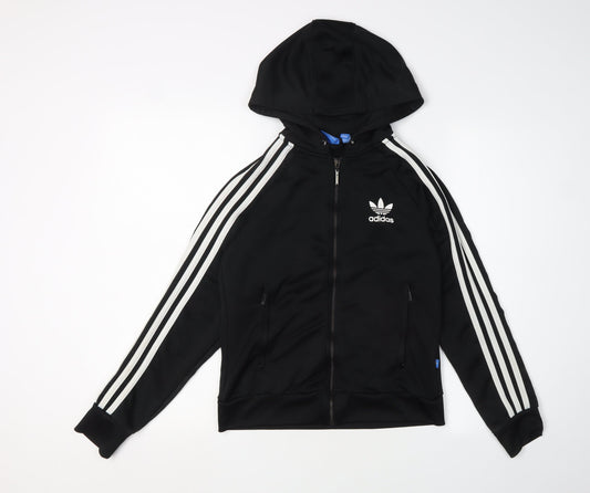 Adidas Unisex Black Full Zip Hoodie S